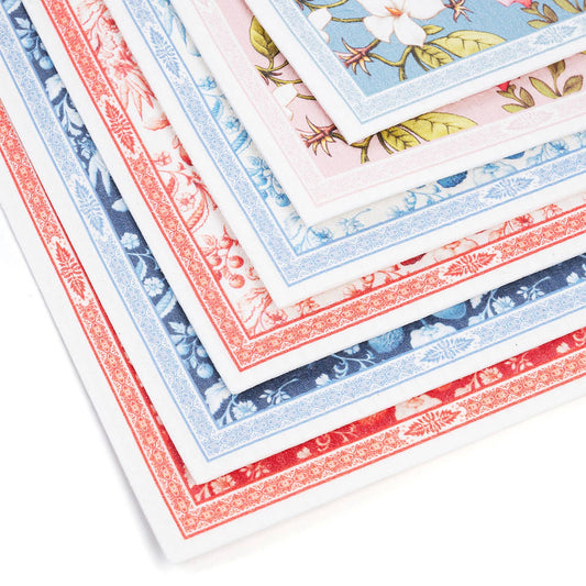 Blue Stallion Gertrude Chicken Dish Cloths Set of 6