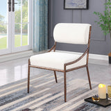 Bastille - Upholstered Dining Side Chair (Set of 2) - Bronze Frame