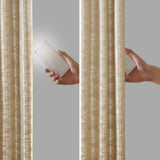 Marble Total Blackout Window Curtain, Gold (Max Blackout)