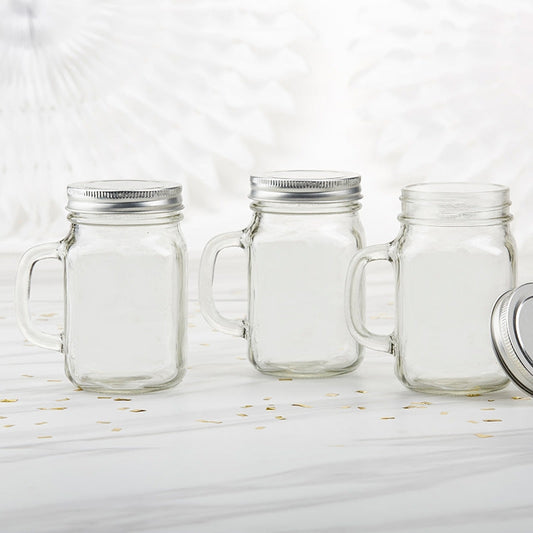 12 oz Mason Jar Mugs DIY Set of 6