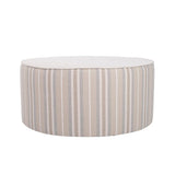 Indoor/Outdoor Universal Round Ottoman Dune Sand Cover Only