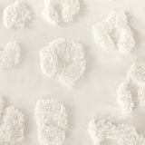 Clipped Chenille Textured Animal Duvet Cover Set, Off-White