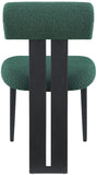 Dario - Boucle Dining Chair With Black Frame (Set of 2)