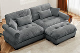 CLOUDIES 94" Loveseat with 1 Ottoman