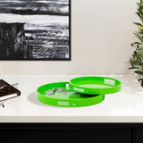 Saint Tropez Round Tray Set of 2 - Green