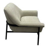 Curved-Back Modern Accent Chair, Beige*