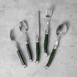 Laguiole Connoisseur 20-Piece 18/10 Ss Douglas Fir Flatware