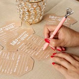 Baby Shower Prediction Advice Card - Onesie Shape (Set of 50)