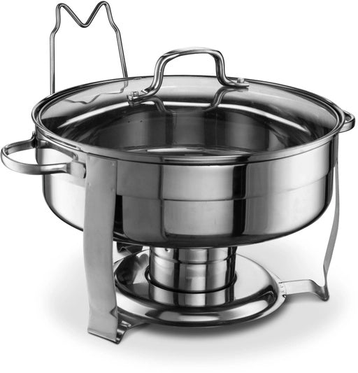 Kook Stainless Steel Chafing Dish with Glass Lid