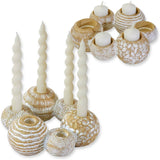 Gold 2-in-1 Candle Holder Centerpiece Set
