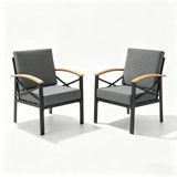 Patio Chairs with Cushions, Rust-Proof & All-Weather