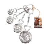 Blue Stallion Equestrian Zinc Measuring Spoons
