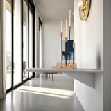 Modern Gold Aluminum Candelabra