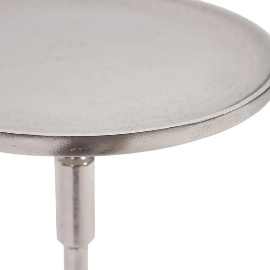 Candlestick Nickel Martini Table