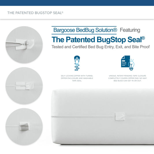 Bargoose BedBug Solution™ Elite Zippered Mattress Encasement – Waterproof, Bed Bug-Proof Protector for Home, Hotel & Healthcare