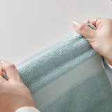 500GSM Turkish Cotton Quick Dry Plush Towel Set, Seafoam