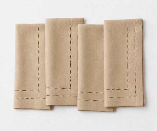 Beige Hemstitch Napkins