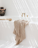 Beige waffle towel set (3 pcs)