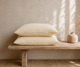 Beige Striped Pillow Cases