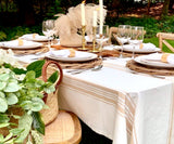 Cotton Striped Tablecloth - Rectangle Tablecloths
