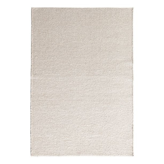 Hand Knitted Neutral  Wool Rug