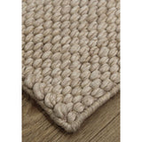 Hand Knitted Neutral  Wool Rug