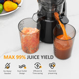Cold Press Juicer with 5.9" Wide Feed Chute, Slow Juicer
