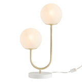 Wholesale Modern 2-Light Globe Gold Base Table Lamp
