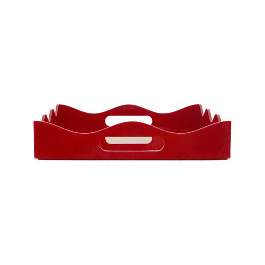 Spangle Scalloped Tray Rust
