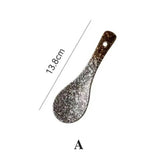 Japanese Ceramic Soup Spoon for Kitchen & Dining
