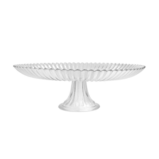 Archie Clear Large Cake Stand 13"