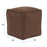 Square Pouf Sterling Chocolate