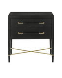 Verona Black Nightstand