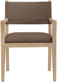 Avon - Vegan Leather Dining Arm Chair