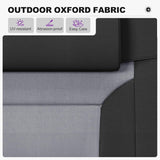 PURPLE LEAF Outdoor Reclining Chair Patio Zero Gravity Chaise Lounge Folding Chair with Quilted Cushion Adjustable Headrest for Lawn Camping Beach Pool