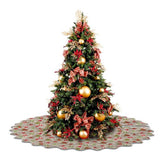 Printed Scalloped Christmas Tree Skirt