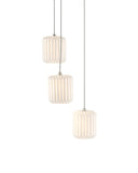 Dove 3-Light Round Multi-Drop Pendant