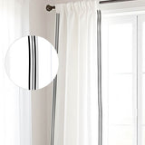 400TC Cotton Sateen Classic Embroidery Cotton Curtain (Set Of 2)