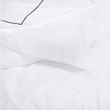 400TC Single Embroidery Cotton Sateen Solid Bedding Bundle