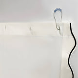 Scallop Embroidery Shower Cotton Curtain