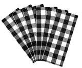 Black and White Checkered Napkins