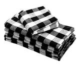 Black and White Checkered Napkins