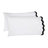 400TC Applique Scalloped Scallop Embroidery Cotton Sheet set