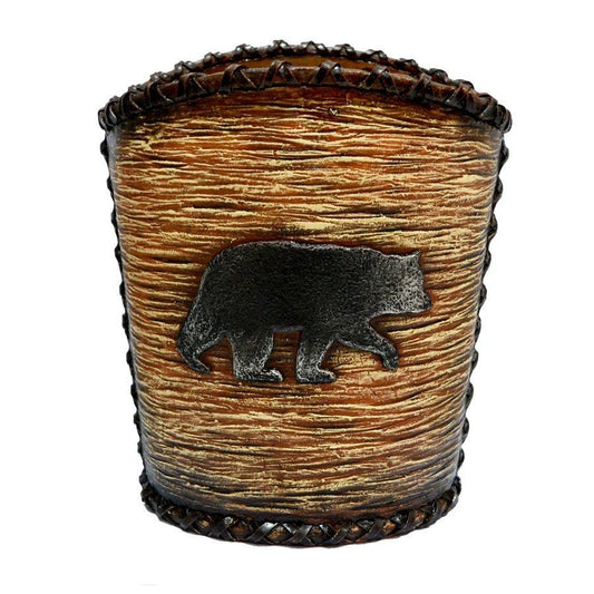 Black Bear Wastebasket, 2 MOQ