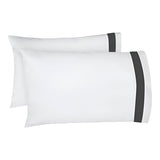 400TC Border Frame Cotton Sateen Pillowcases (Set Of 2)