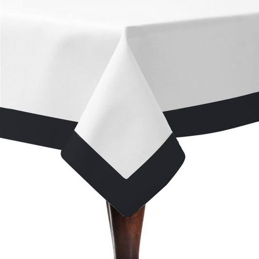 Border Frame Poly Cotton Table Cloth