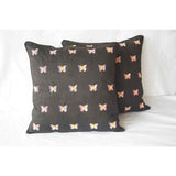 Butterfly Embroidery Pillow Cover (Set of 1)