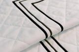 Classic Border Diamond Knitted Cotton Coverlet