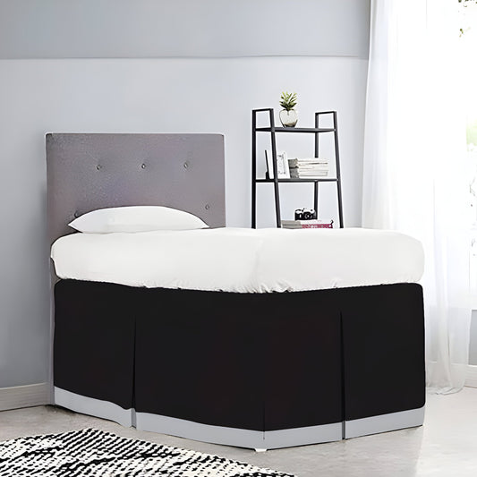 400TC Cotton Border Frame Tailored Dorm Bed Skirt