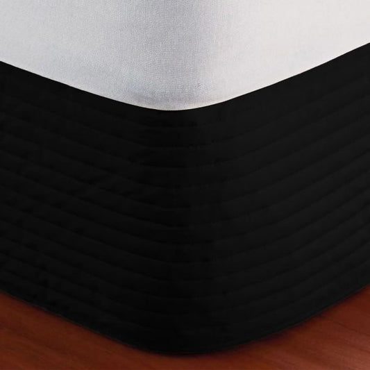 400TC Cotton Horizontal Quilted Tailored Bed skirt